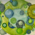 myIsland2 28x52 in. MM on wood panel.