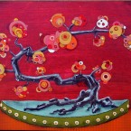 12x18 in.  MM on wood panel. SOLD*